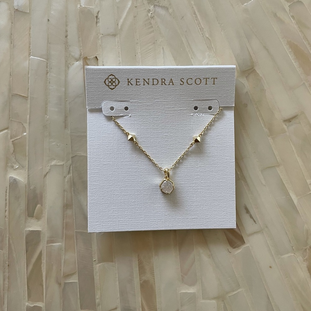 Kendra Scott Nola Necklace Iridescent Drusy